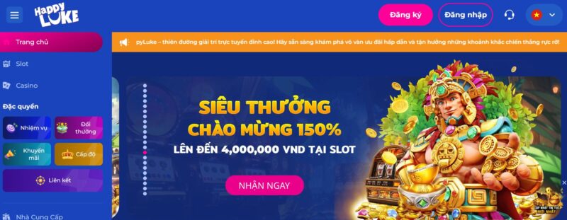 Truy cập link đăng ký Happyluke chính thức 